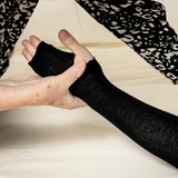 Cotton Ribbed Stockinette - Black