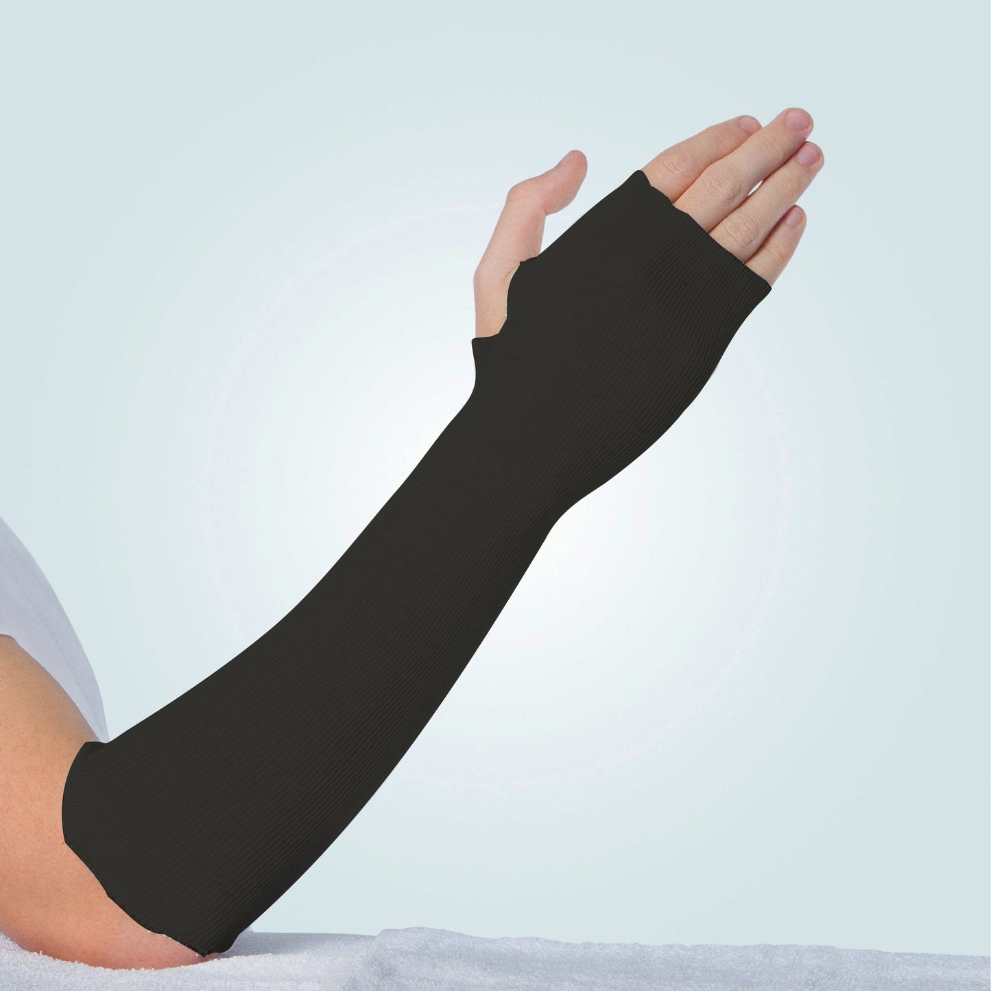 Cotton Ribbed Stockinette - Black