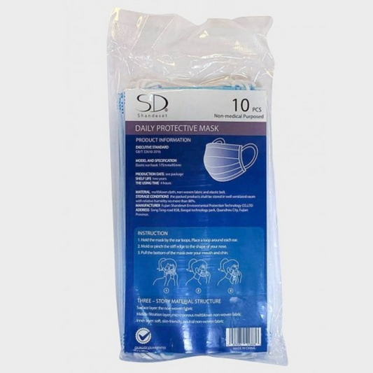 3 ply Face Masks (10 Pack)