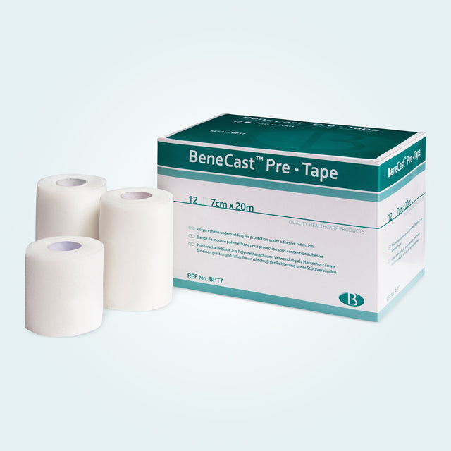 Benecast Pre-Tape underwrap come in boxes of 12 rolls.