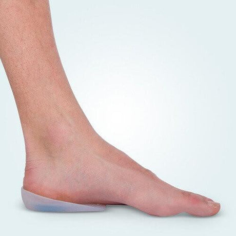 The Benecare Silicone Heel Cups helps relieve pain from Plantar Fasciitis, Heel Spurs, Bursitis, Achilles Tendonitis, and Pressure Ulcers.