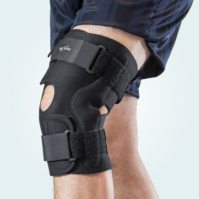 The Benecare SK Knee Brace provides medial and lateral support for unstable knees.