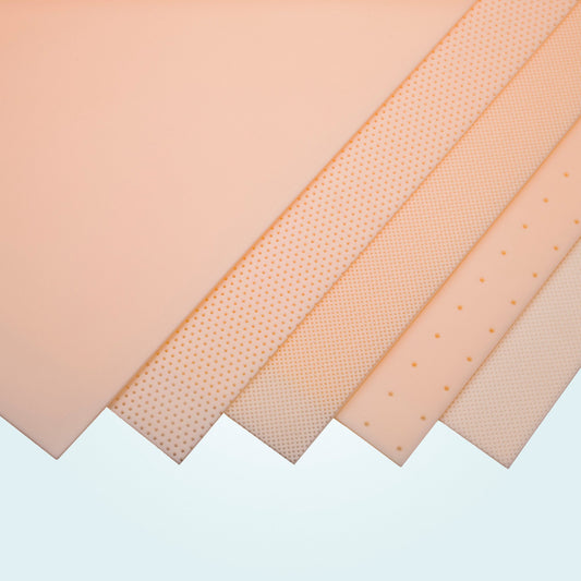 Beneplas Easy thermoplastic sheets, are available in a variety of perforations.