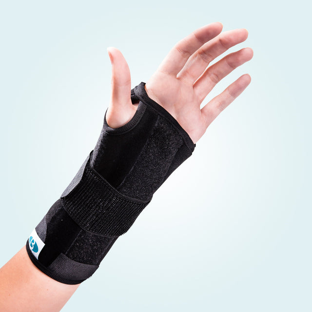 The Benecare Universal Wrist Brace protects and supports the wrist