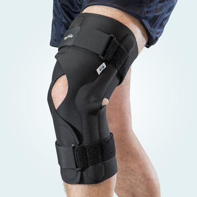 The Benecare VK Knee Brace provides medial and lateral support for unstable knees.